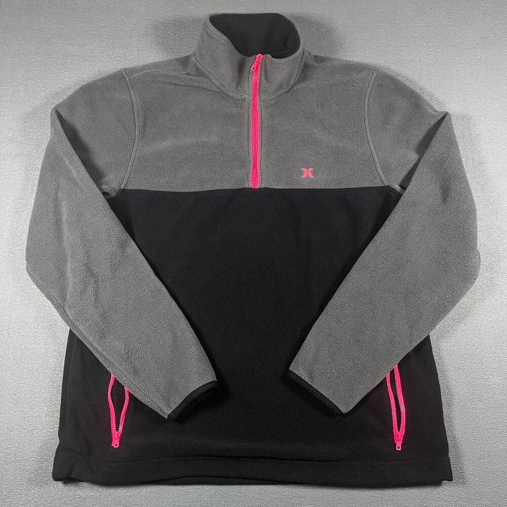 Hurley Women's Grey and Black Jacket